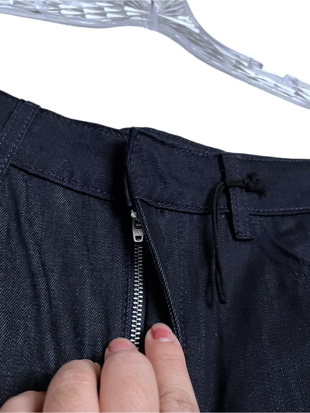 NWT Zara ZW Collection Barrel Leg High Rise Trouser Ankle Jeans Dark Wash size 4 - Picture 8 of 13